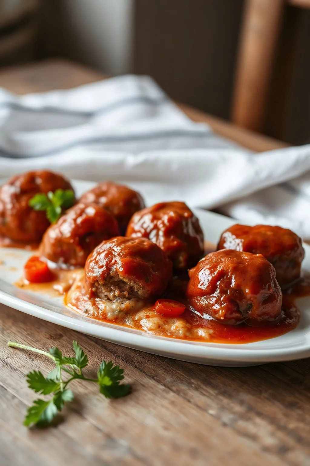 Three Meat Italian Meatballs