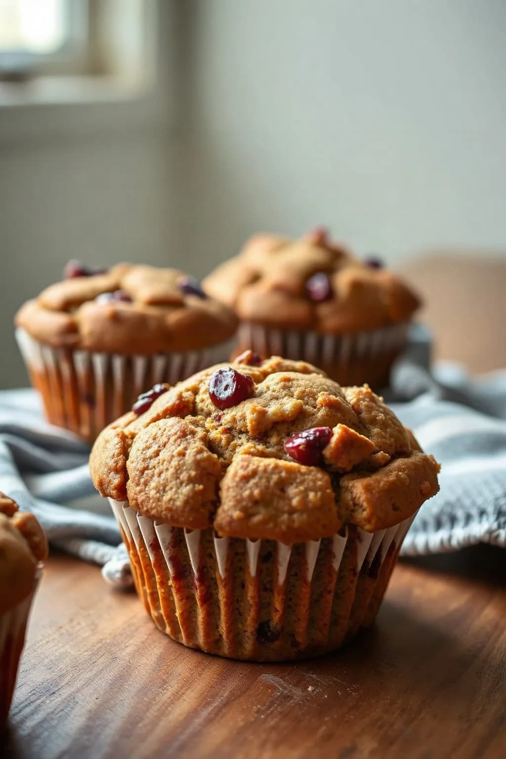 Deliciosos Muffins de Salvado y Arándanos