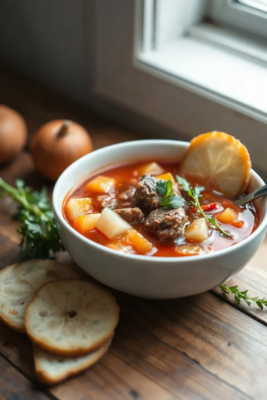 Soupe au chou borscht mennonite réconfortante