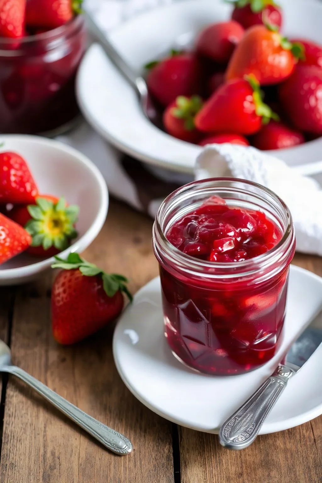 Homemade Frozen Strawberry Jam
