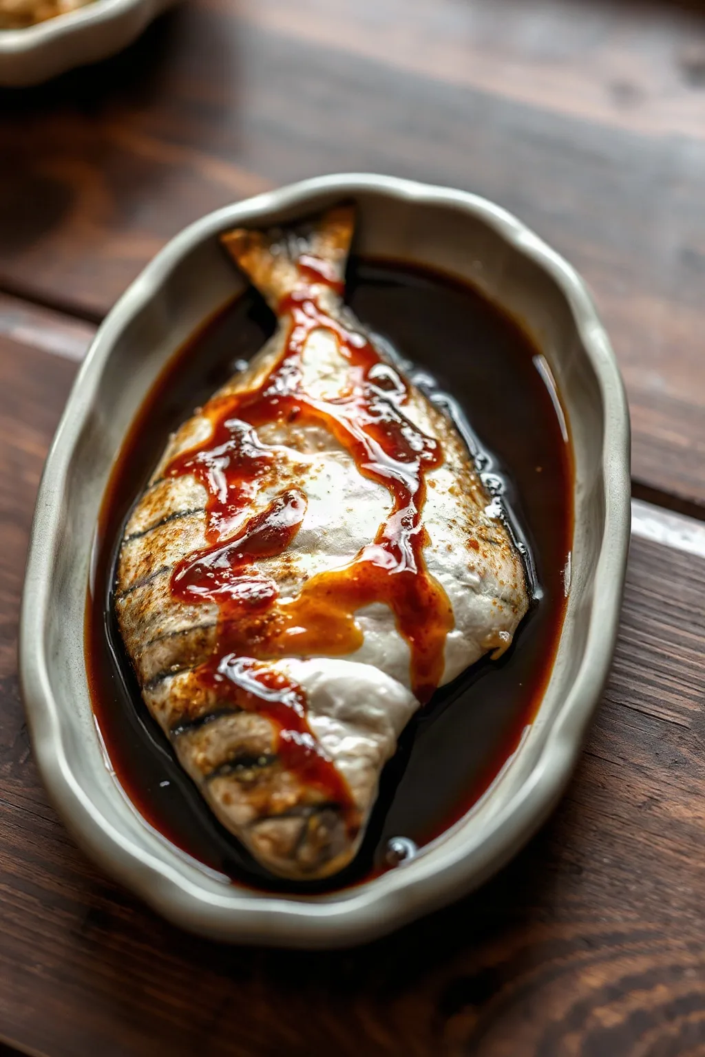 Caballa Japonesa Asada con Glaseado de Soya