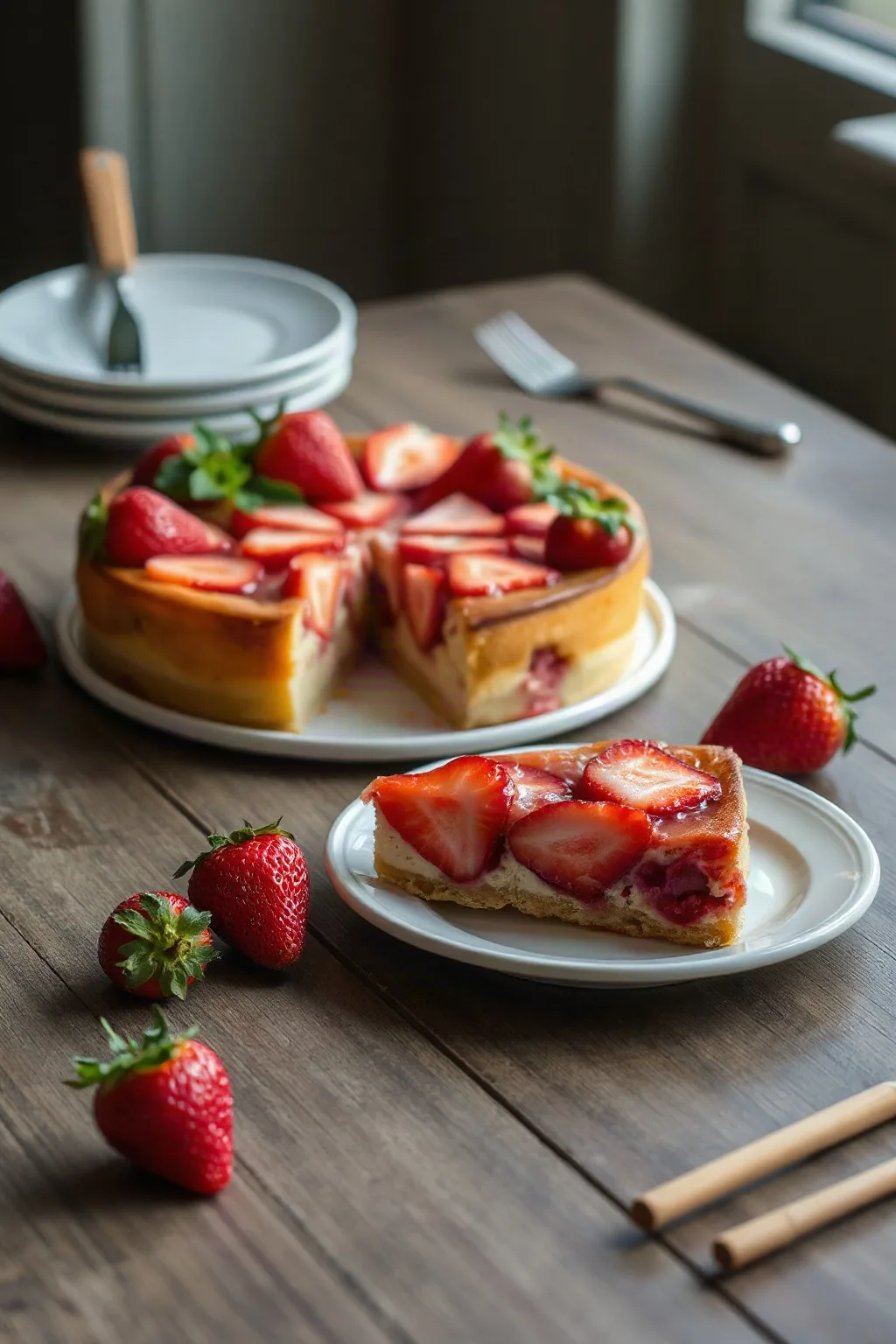 Fresh Strawberry Upside Down Cake