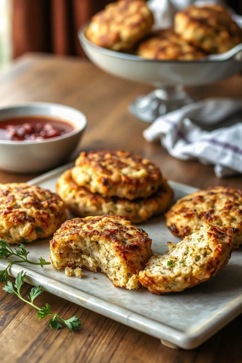 Galettes Croustillantes de Farce Restante