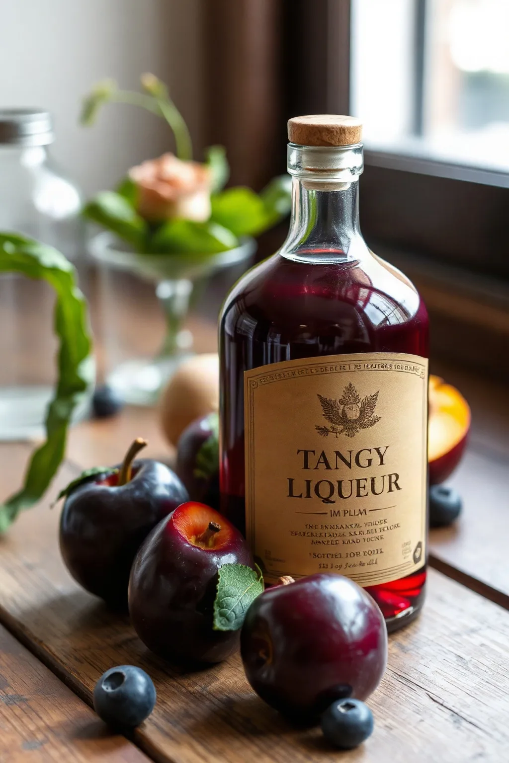 Tangy Plum Liqueur with a Zesty Twist