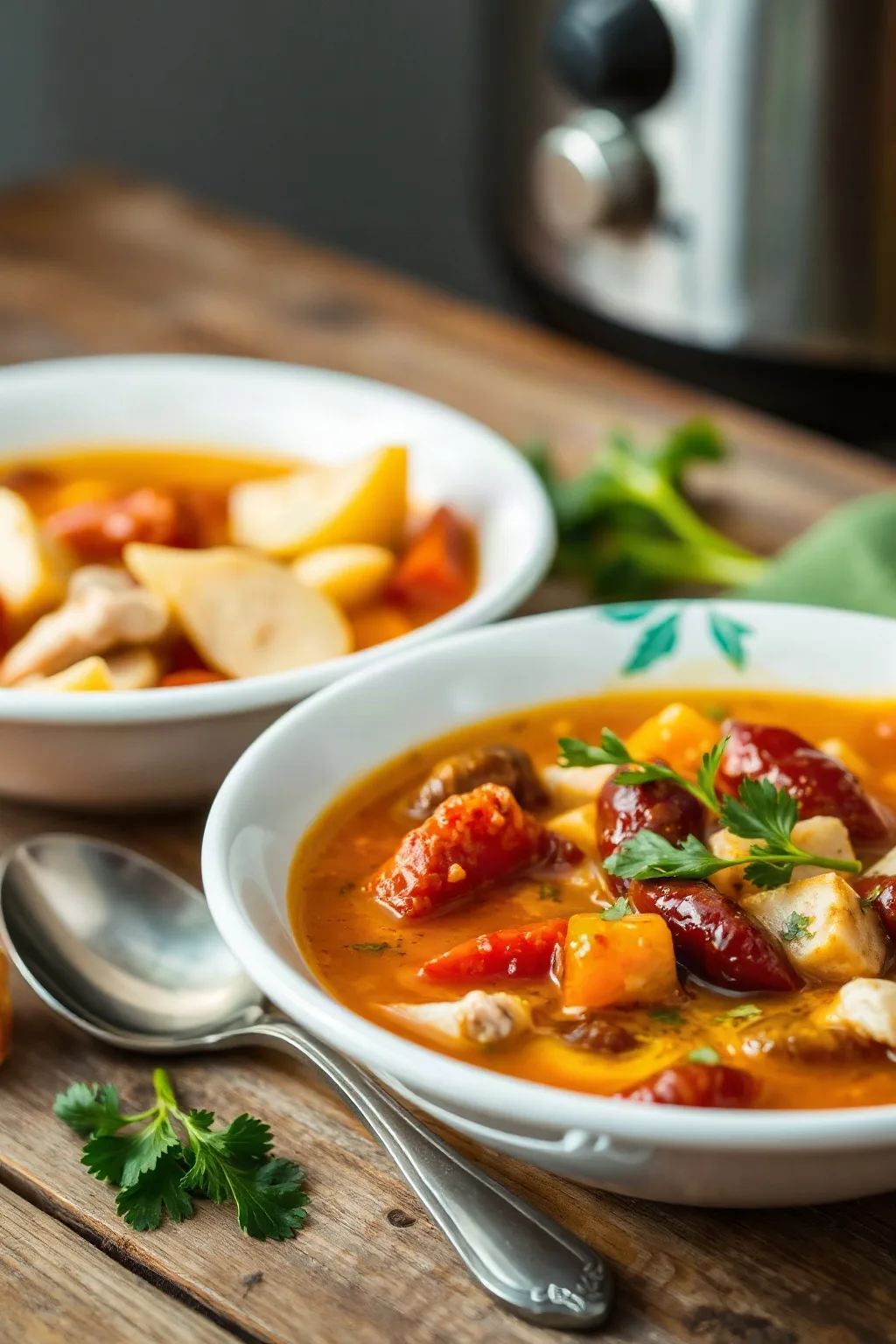 Soupe à la Dinde Restante à la Mijoteuse
