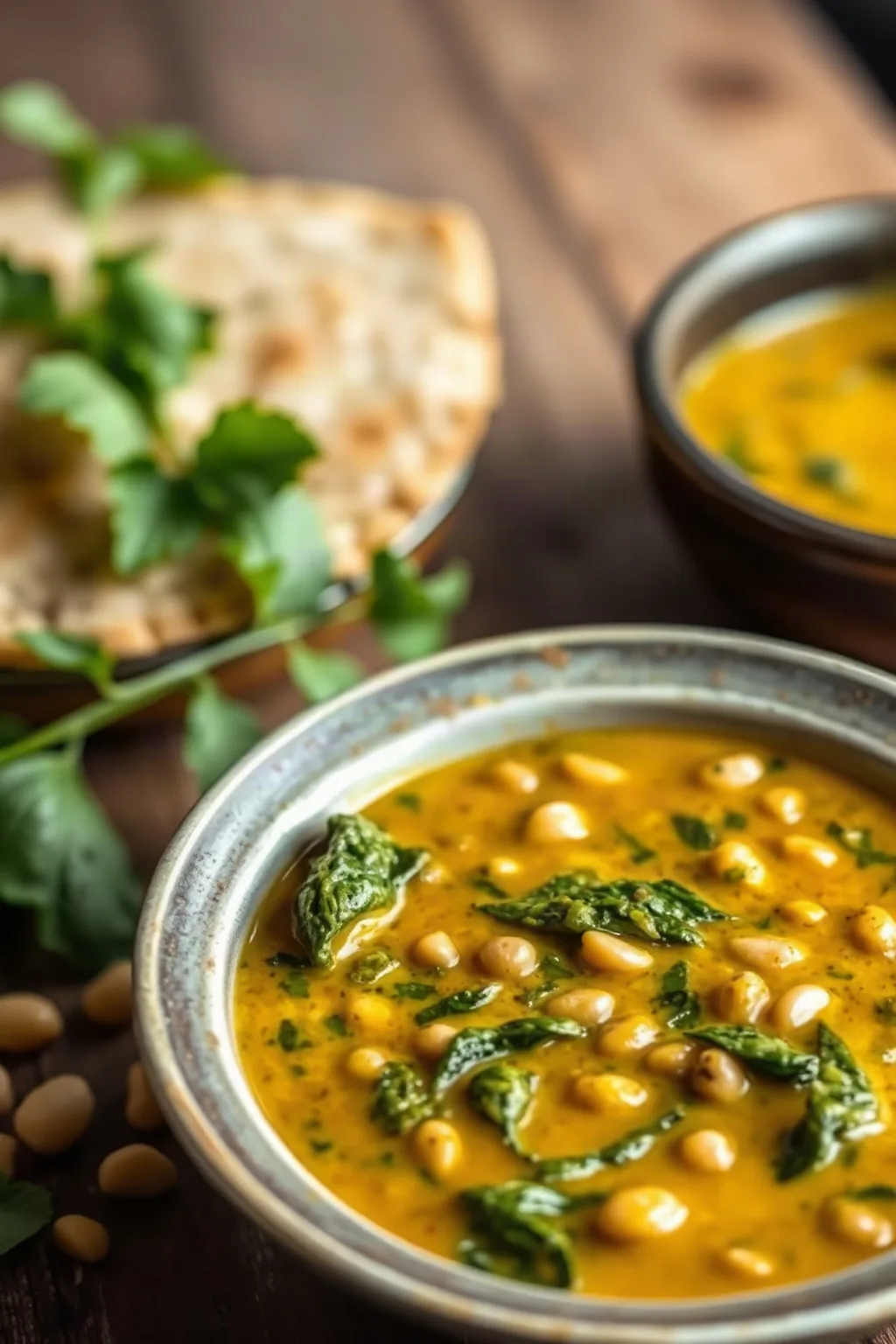 Mung Bean Dahl with Spinach
