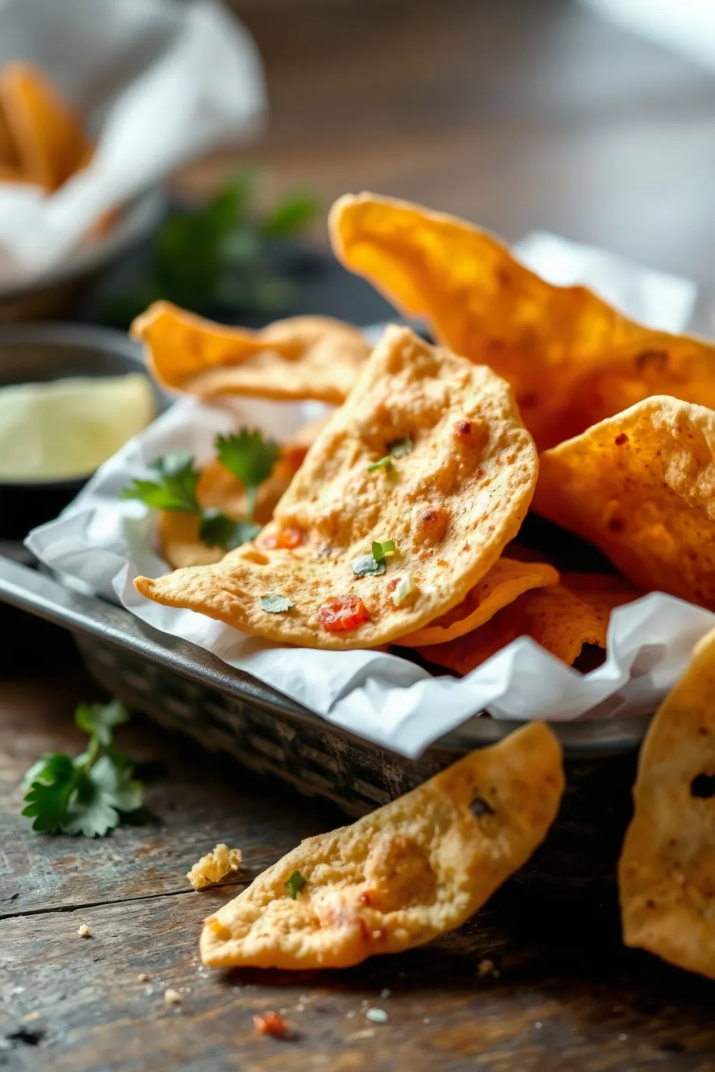 Chips de Tortilla de Harina Fritos y Crujientes