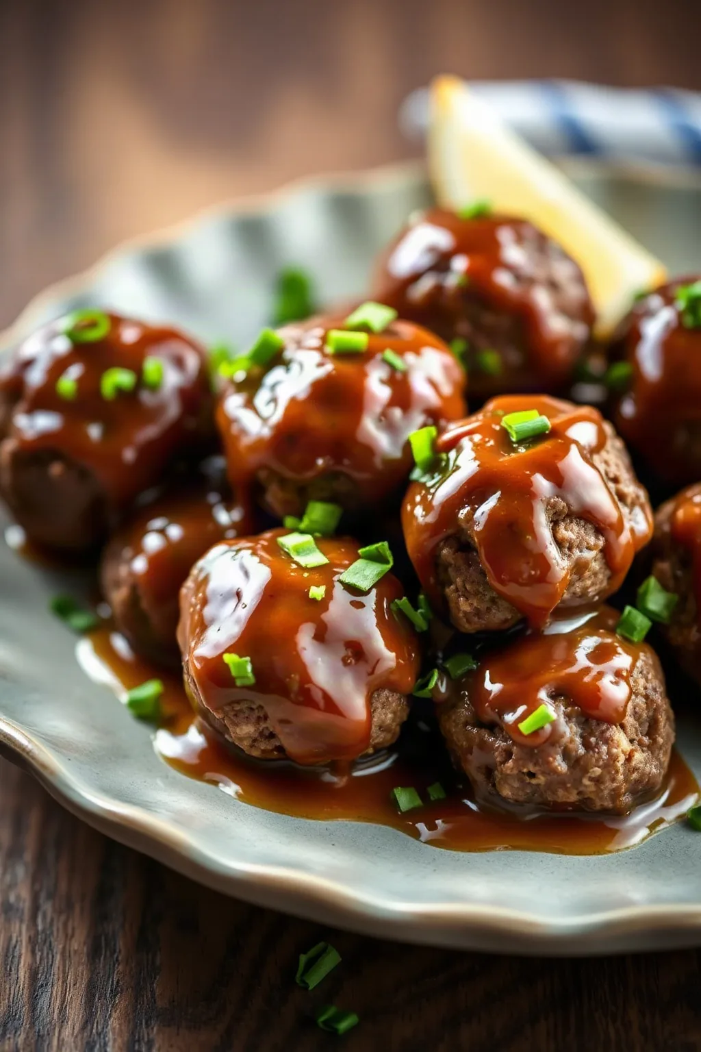Honey Garlic Moose Meatballs