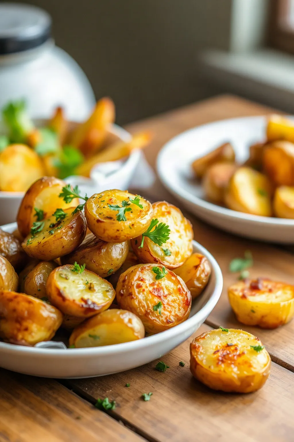 Air Fryer Garlic and Parsley Baby Potatoes