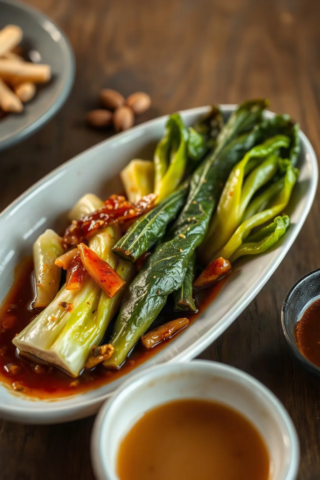 Spicy Bok Choy in Garlic Sauce