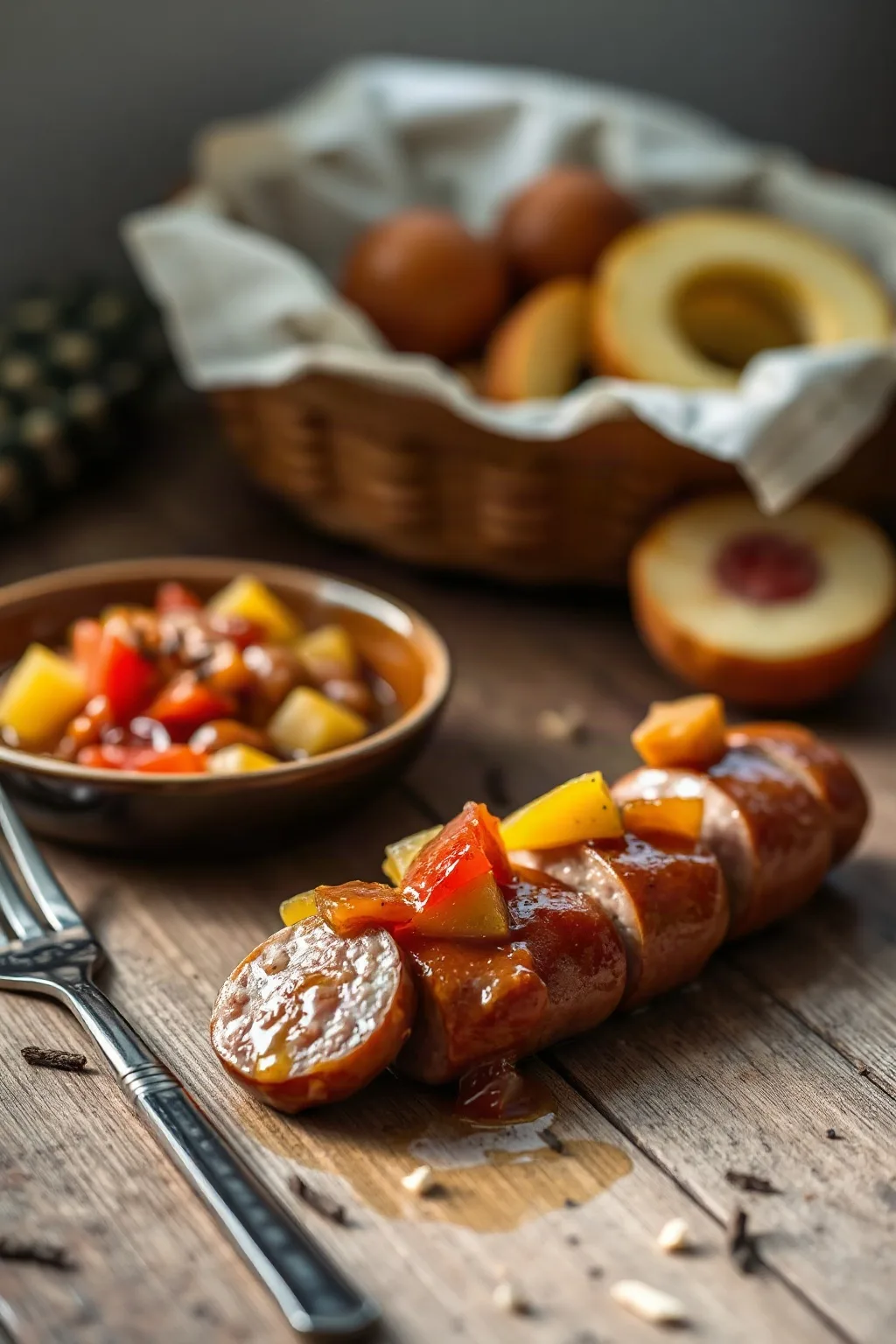 Salchicha Agridulce con Piña
