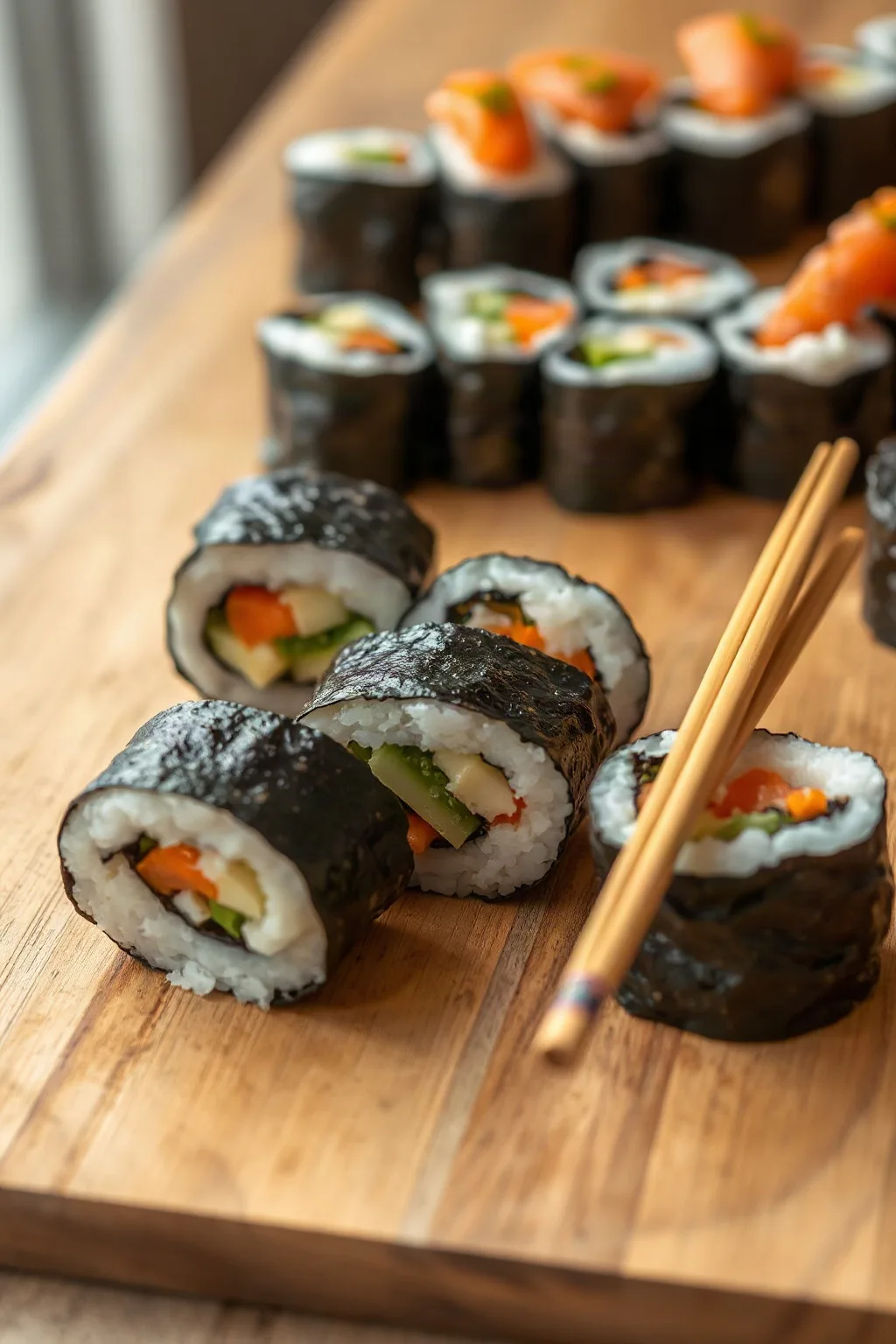 Sushi Vegetariano: Rollos Caseros