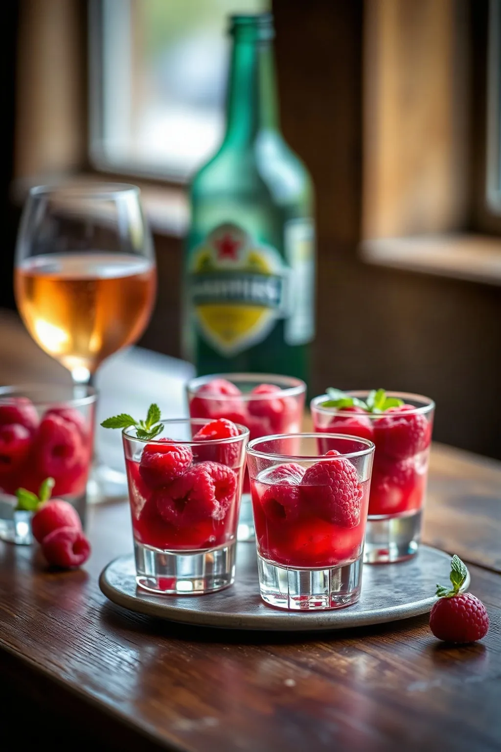 Shots de Fiesta de Frambuesa