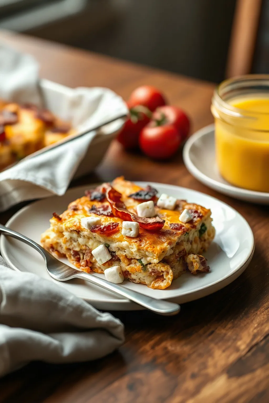 Casserole déjeuner sans gluten au bacon