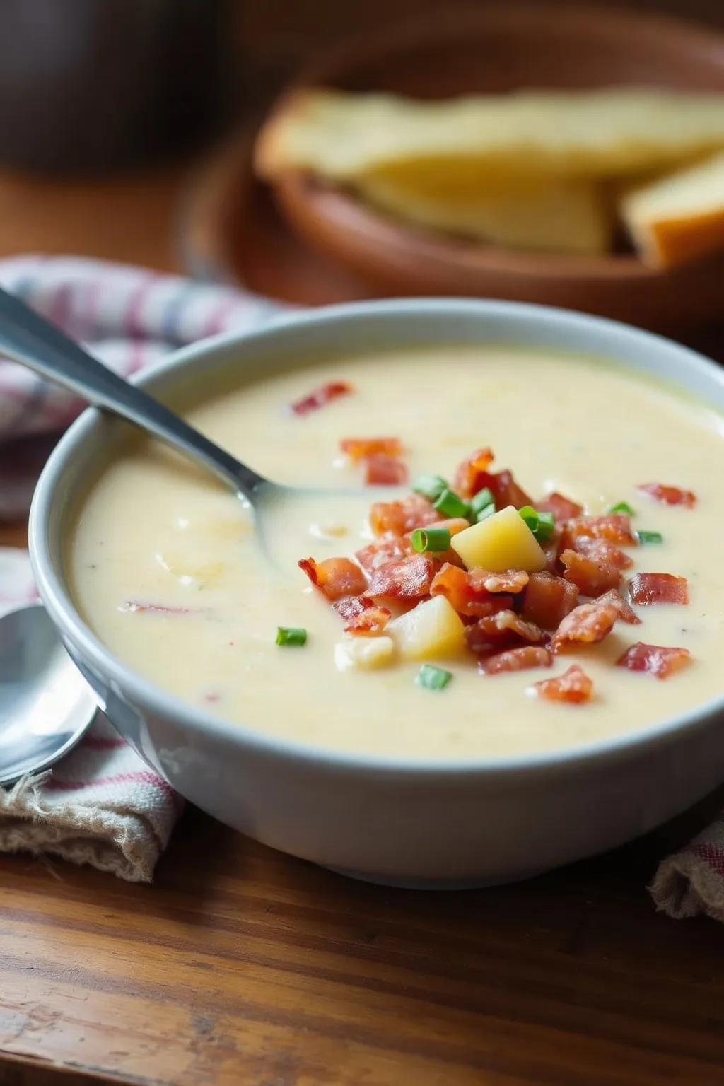 Soupe aux pommes de terre et bacon à la mijoteuse