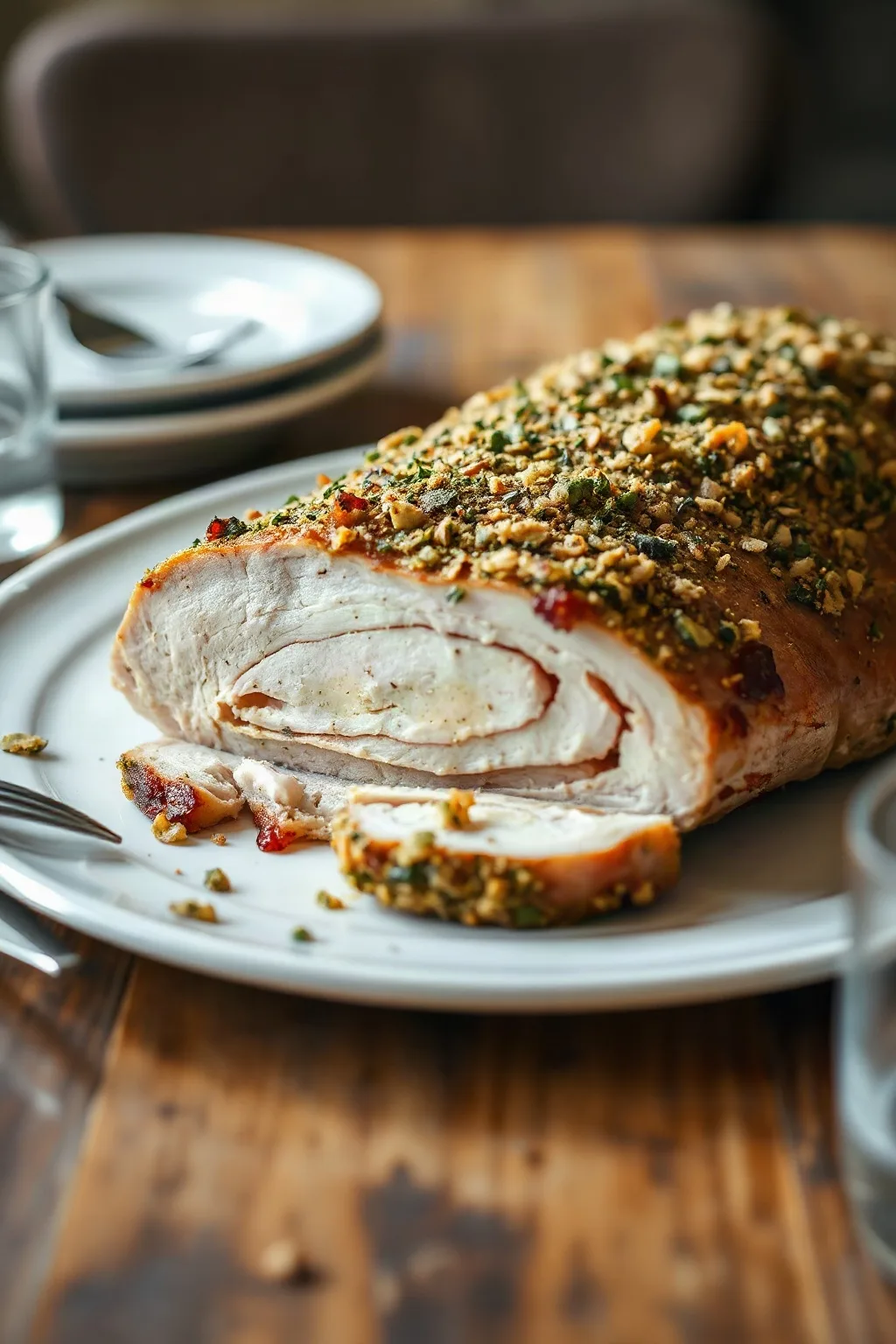 Perfectly Roasted Pork Loin with Herb Crust