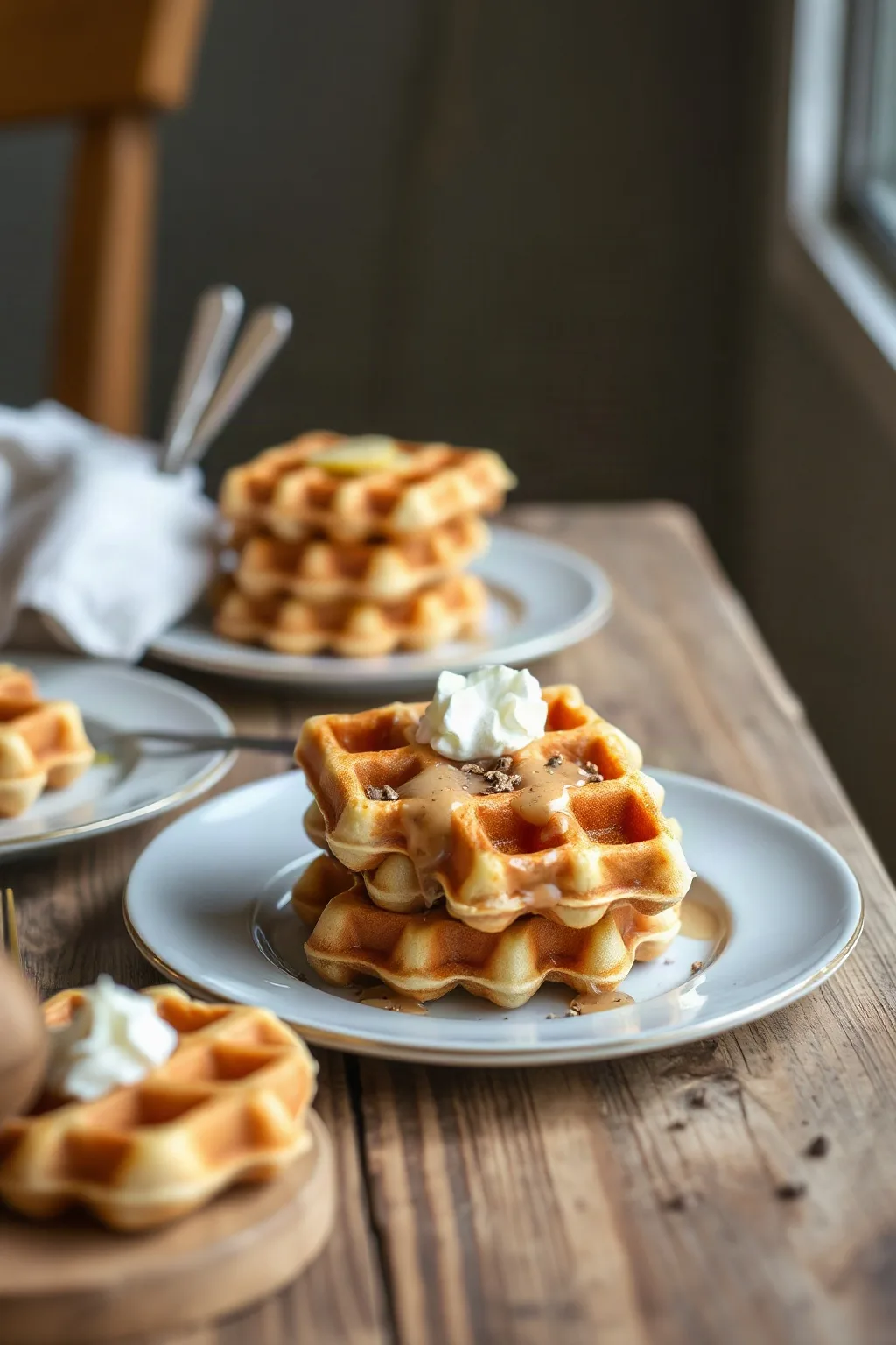 Waffles de Malta Fáciles