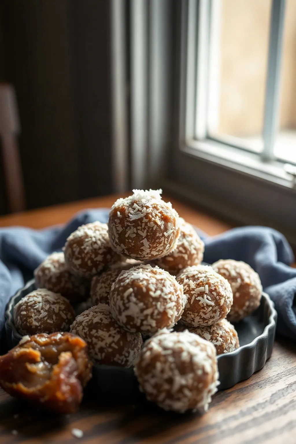 No-Bake Coconut Date Balls