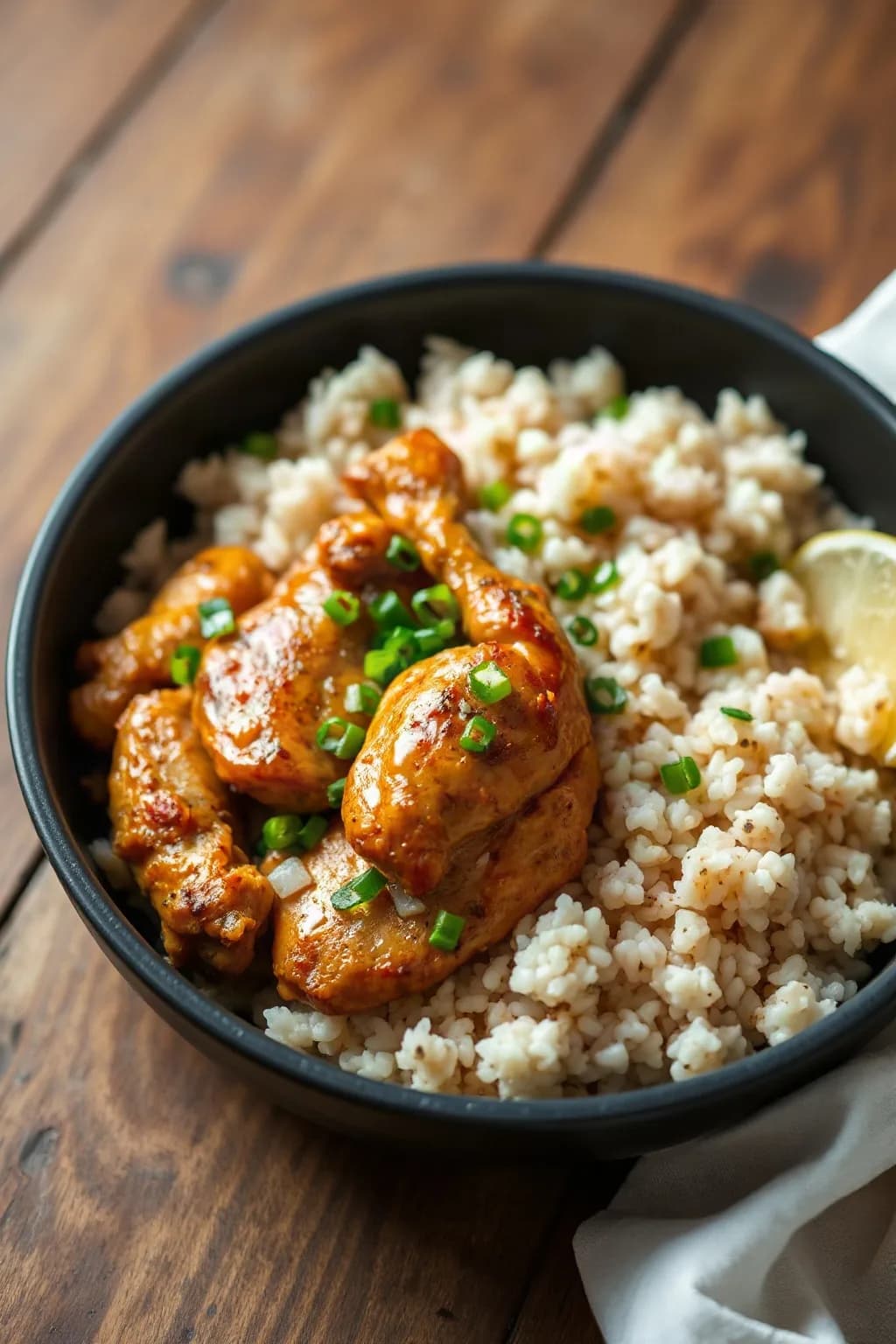 One Pot Crispy Chicken and Rice