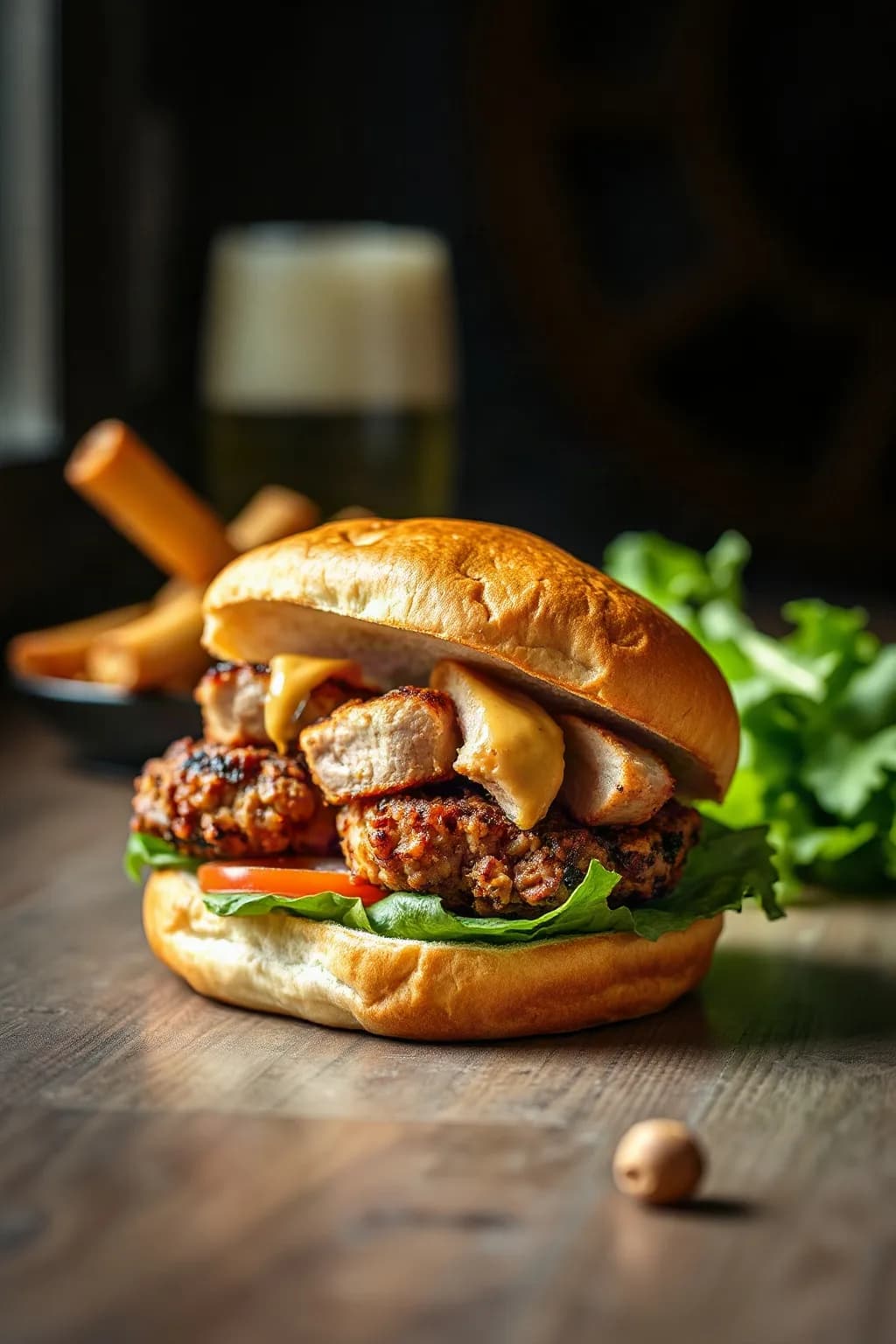 Sandwich de filet de porc croustillant