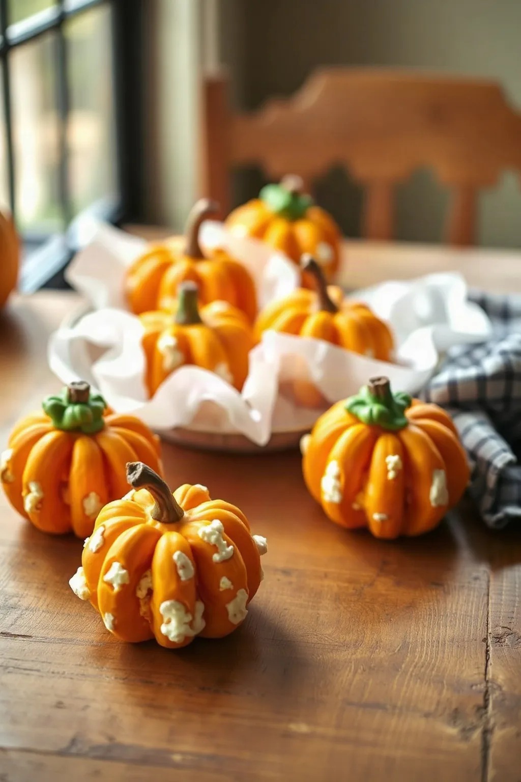 Halloween Popcorn Pumpkins
