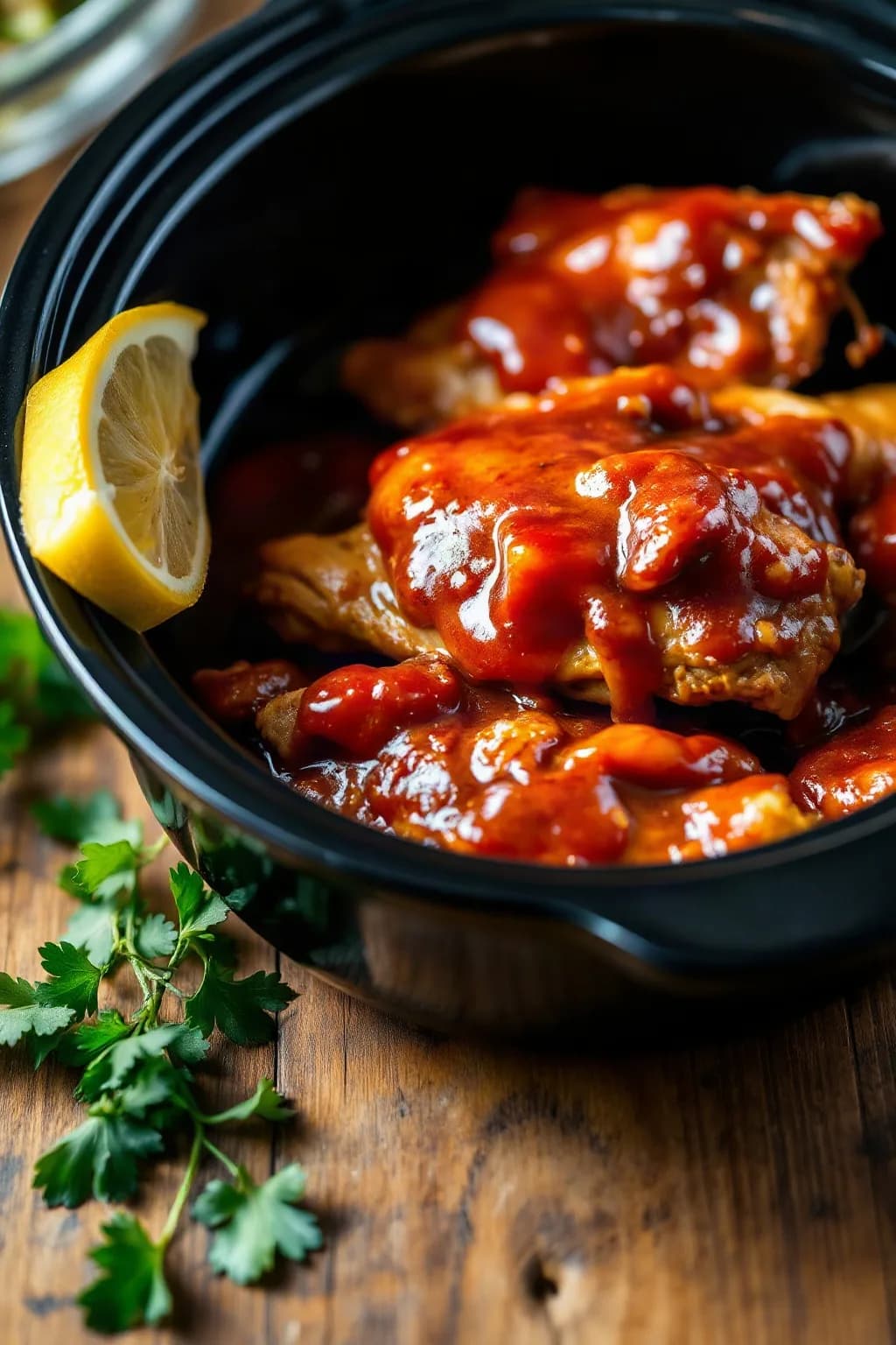 Zesty Slow Cooker Chicken Barbecue