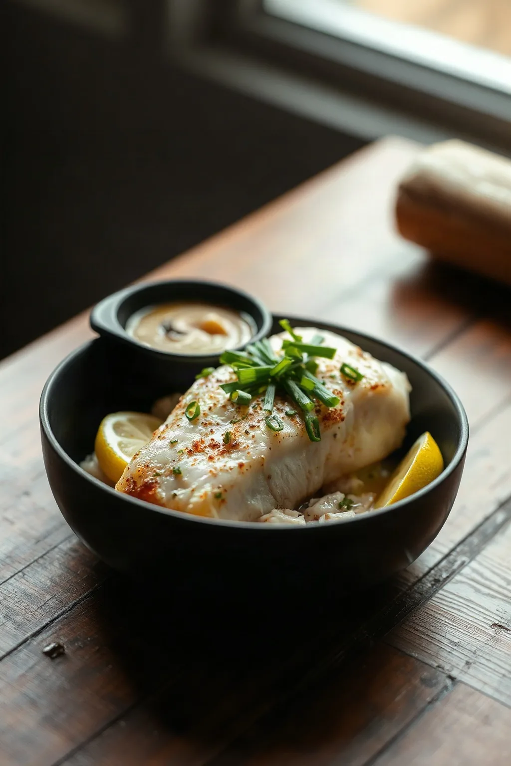 Bacalao con Limón, Ajo y Cebollín