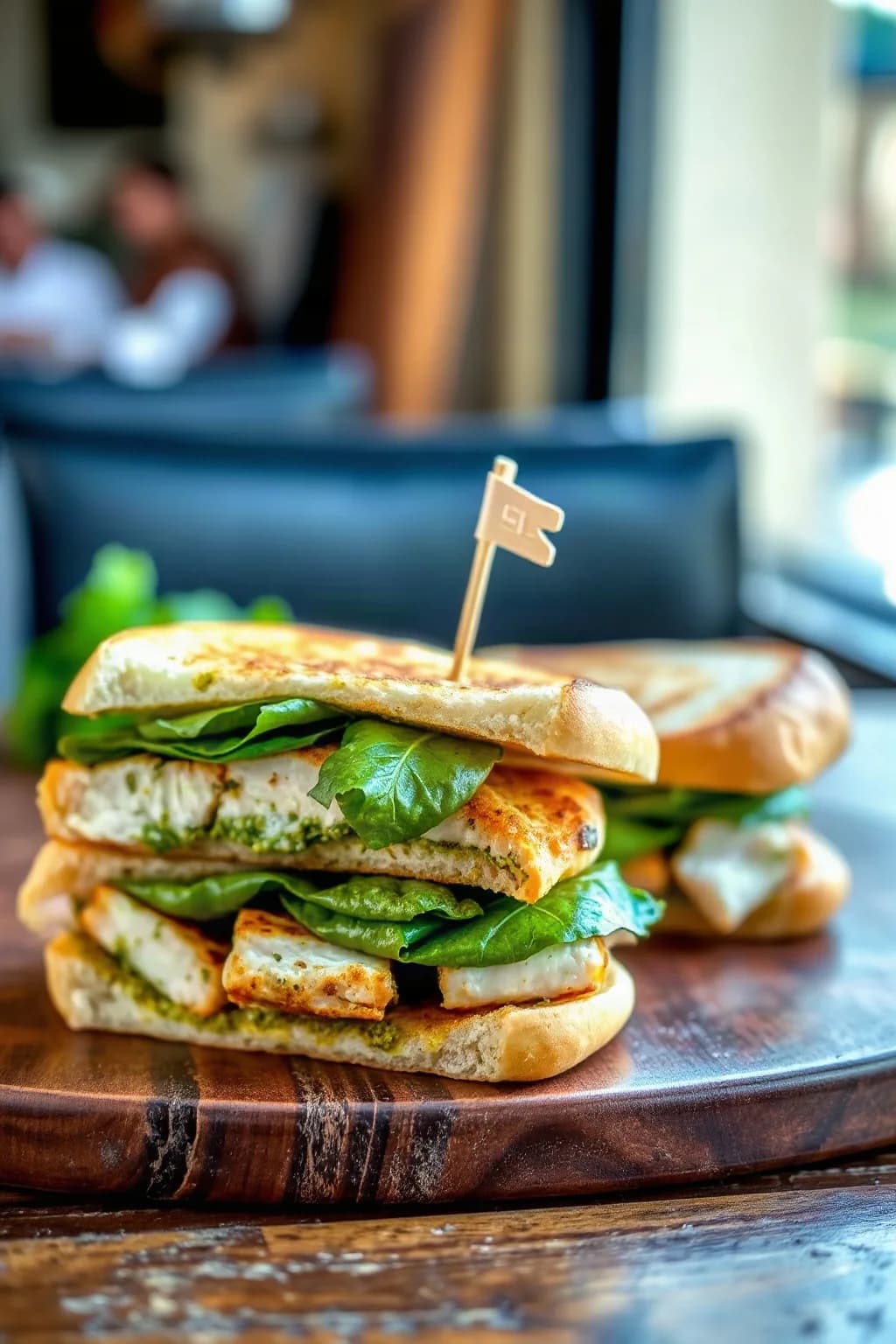 Paninis de Pollo con Pesto