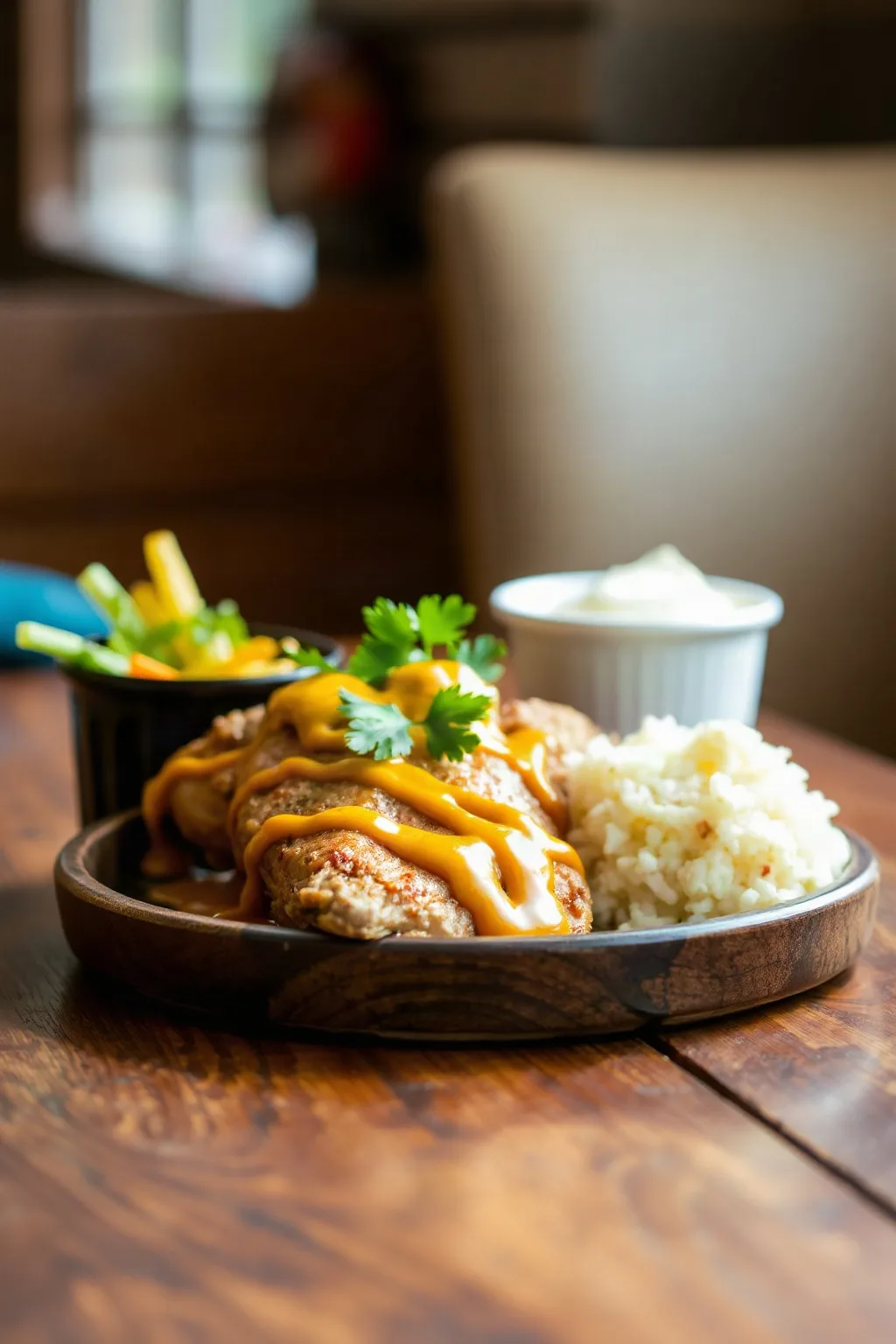 Honey Drizzled Curry Mustard Chicken