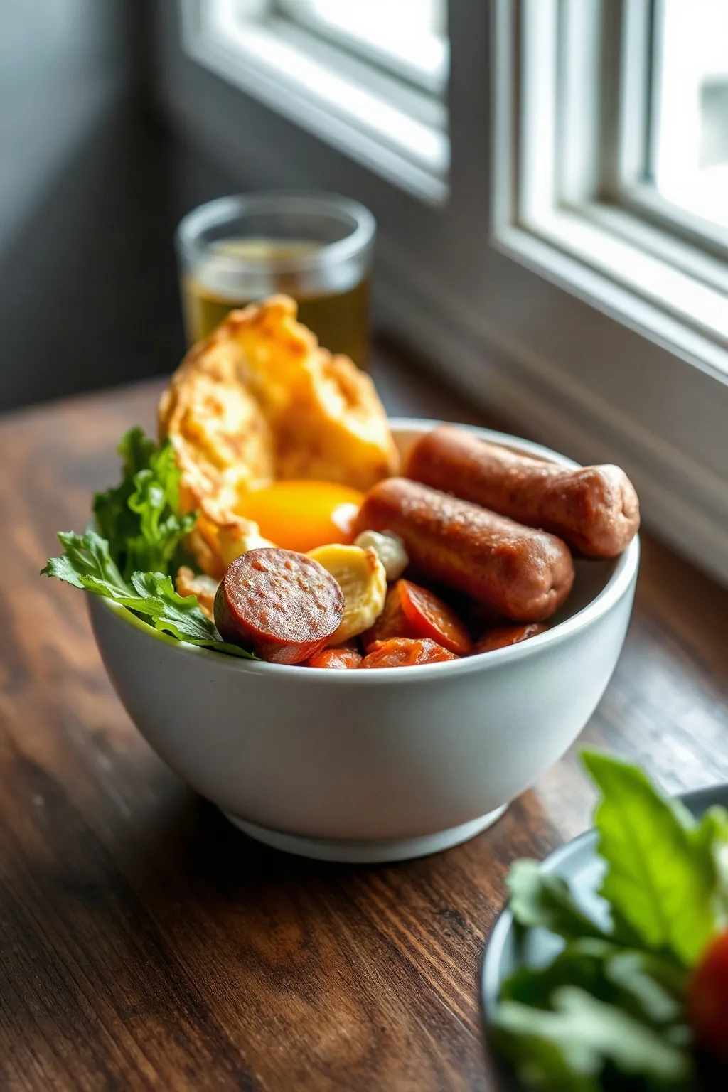 Scrambled Egg and Sausage Breakfast Bowl