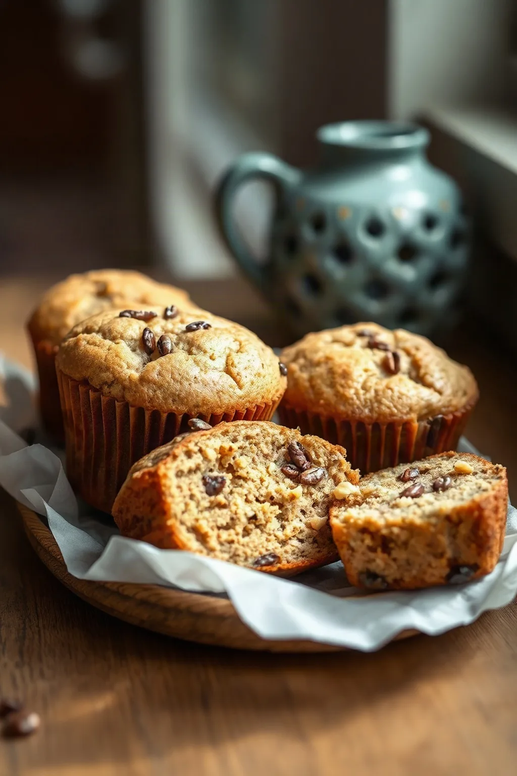 Banana and Flax Seed Muffins
