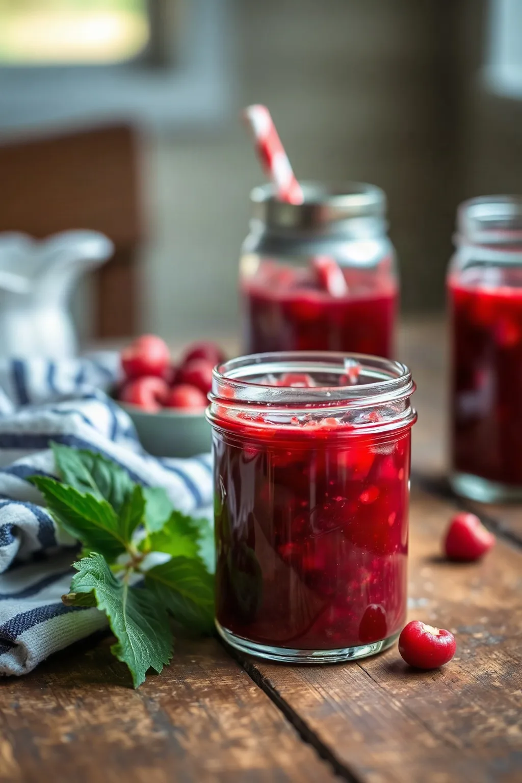 Homemade Rhubarb Berry Jam