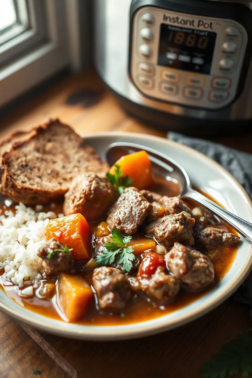 Instant Pot Beef Stew with Frozen Meat