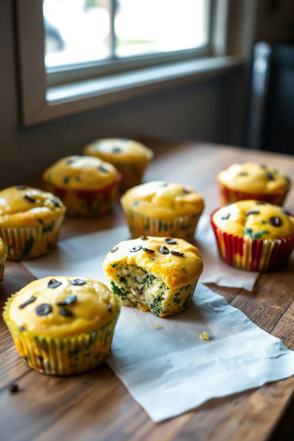 Spinach Egg White Muffins