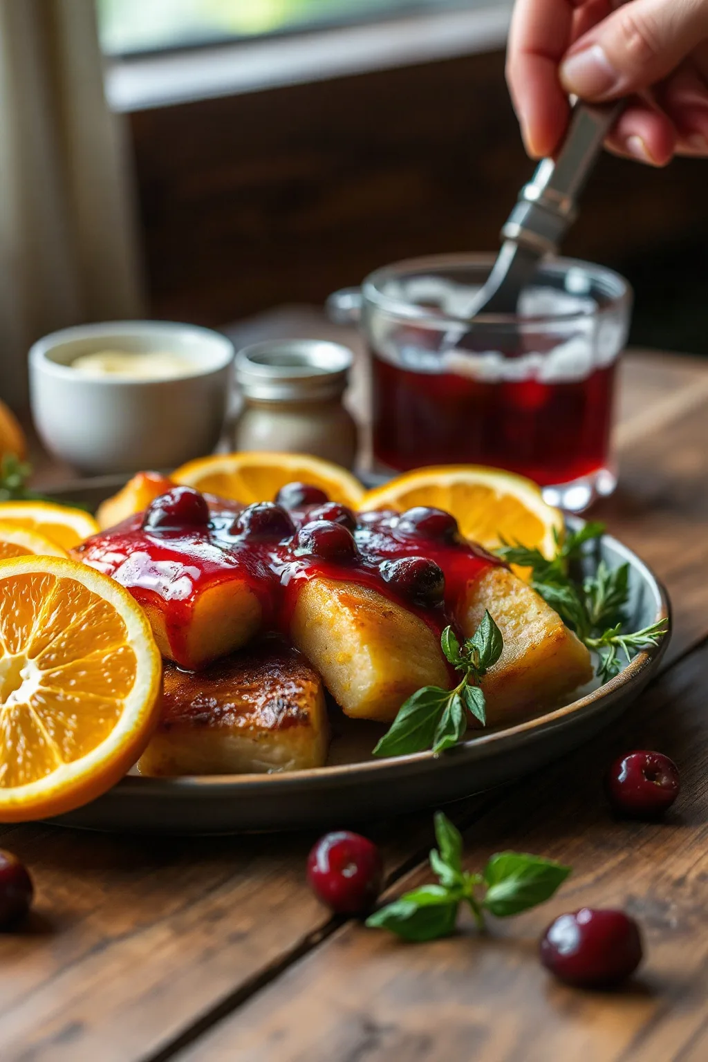 Easy Orange Cranberry Glaze
