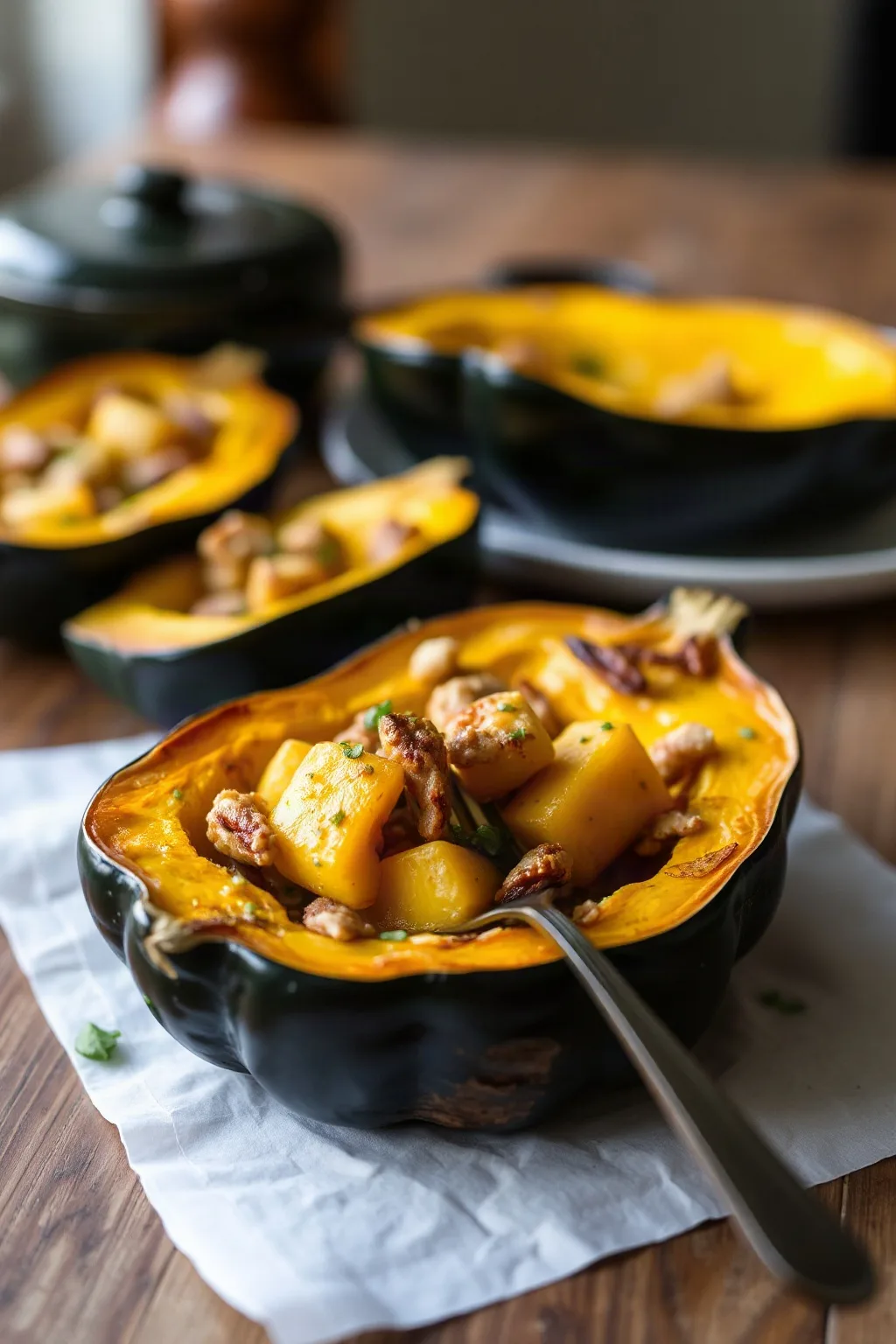Simple Baked Acorn Squash