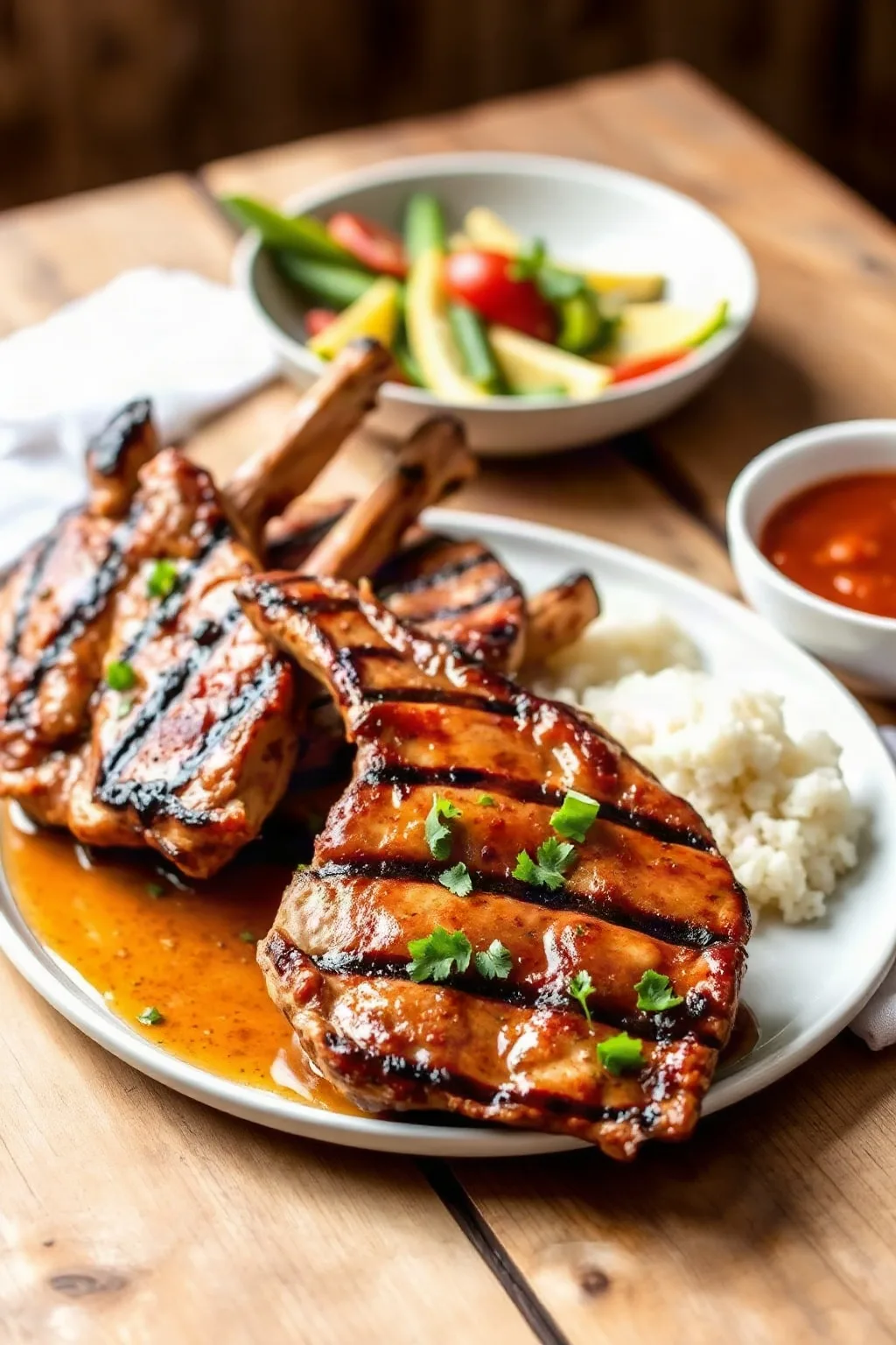 Côtelettes de porc jerk des Caraïbes