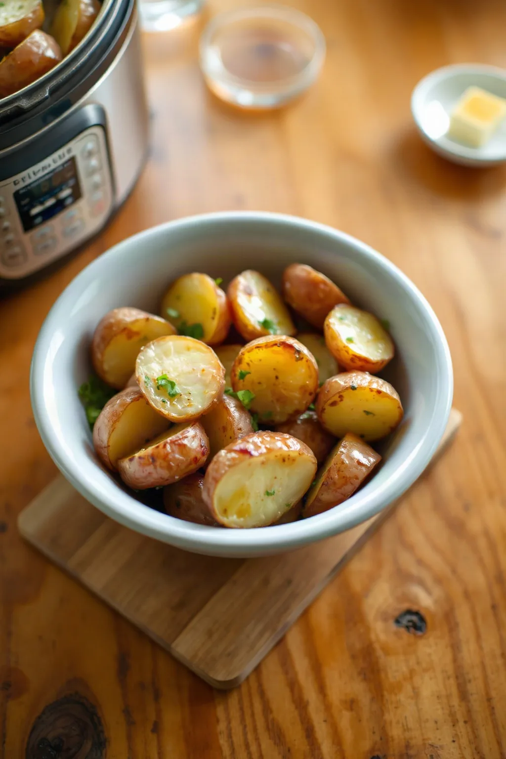 Instant Pot Garlic Roasted Potatoes