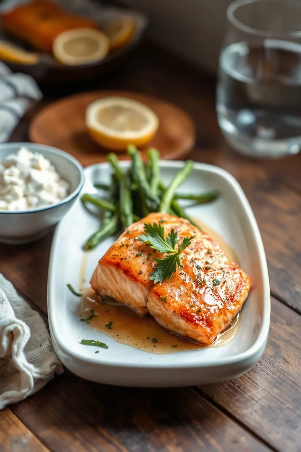 Easy Air Fryer Salmon for One