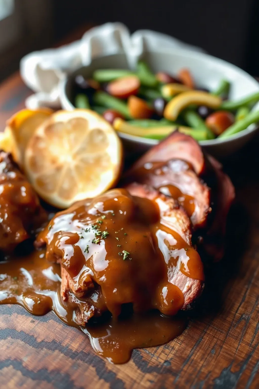 Brown Sugar Glazed Ham Steak