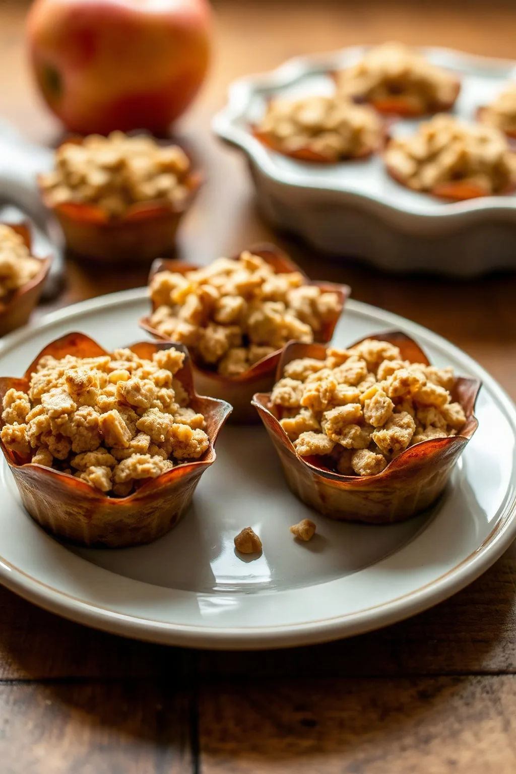 Perfectly Spiced Apple Crisp Cups