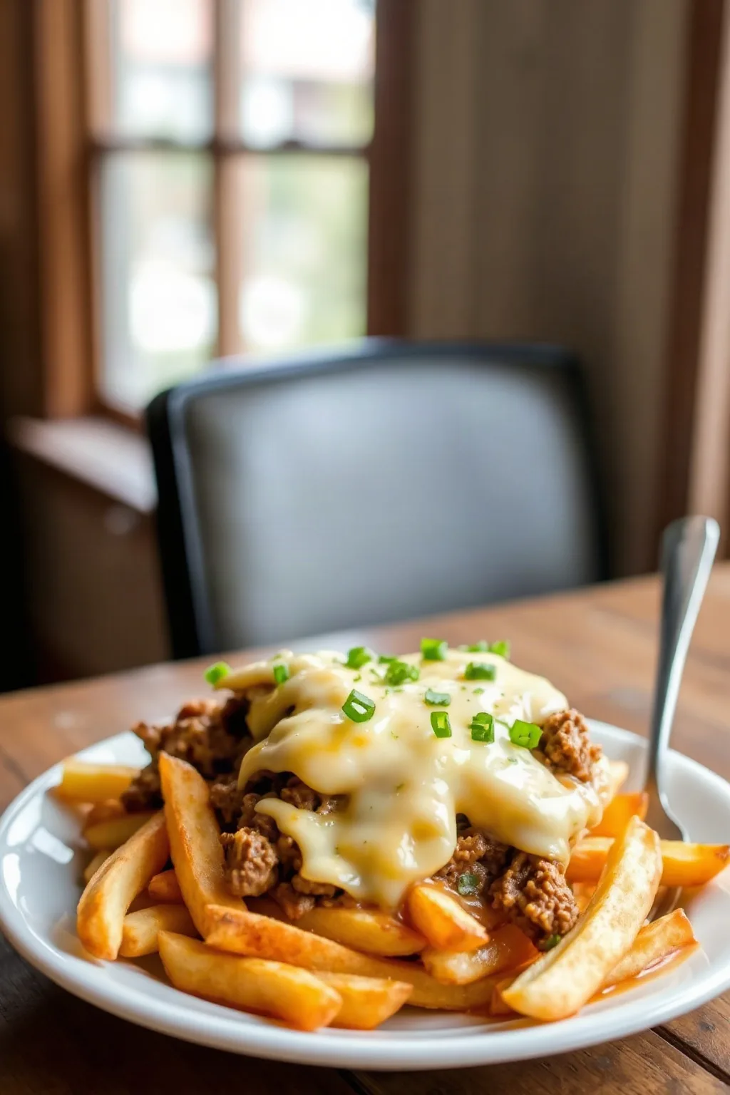Cazuela de Papas Fritas con Queso y Carne Molida