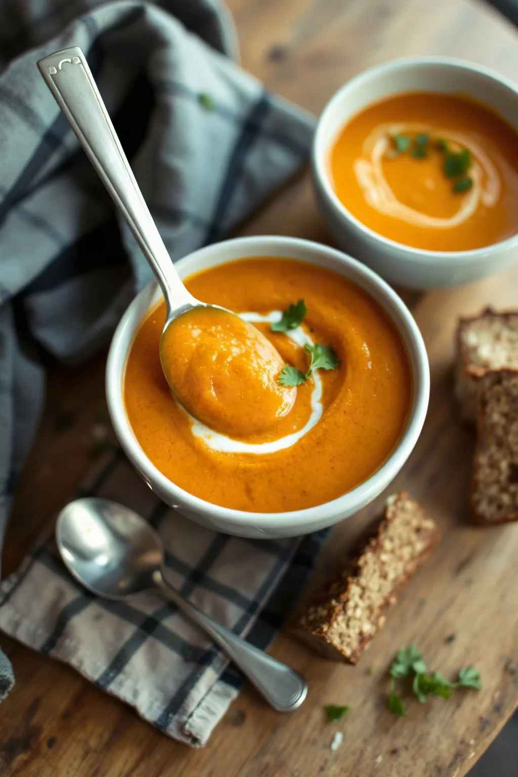 Spicy Sweet Potato and Coconut Soup