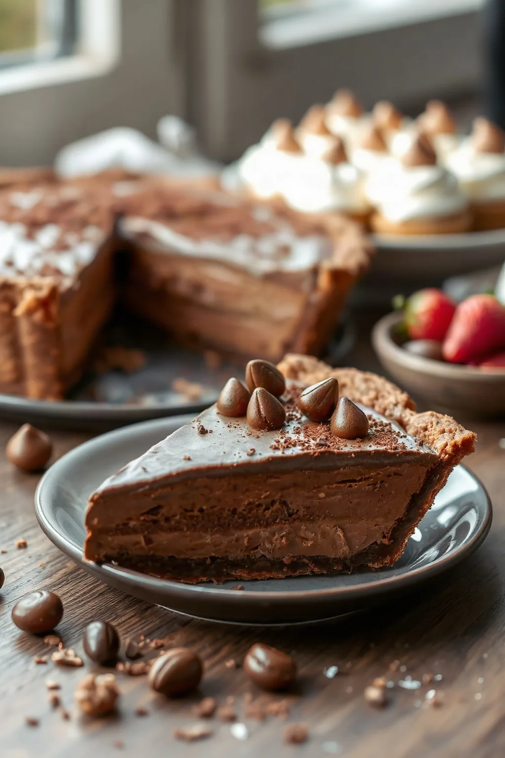 Creamy Chocolate Mousse Pie