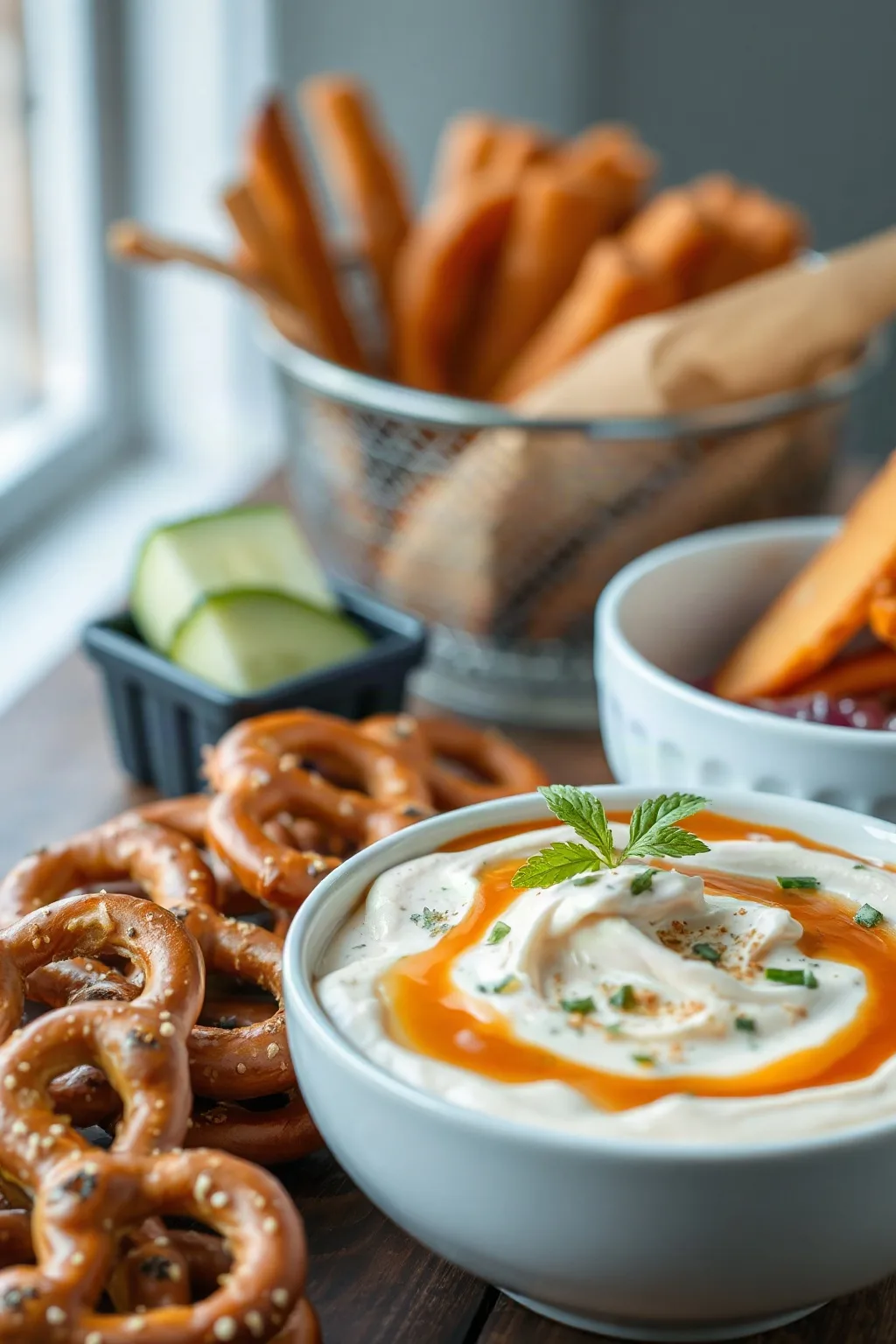 Dip Cremoso para Pretzels