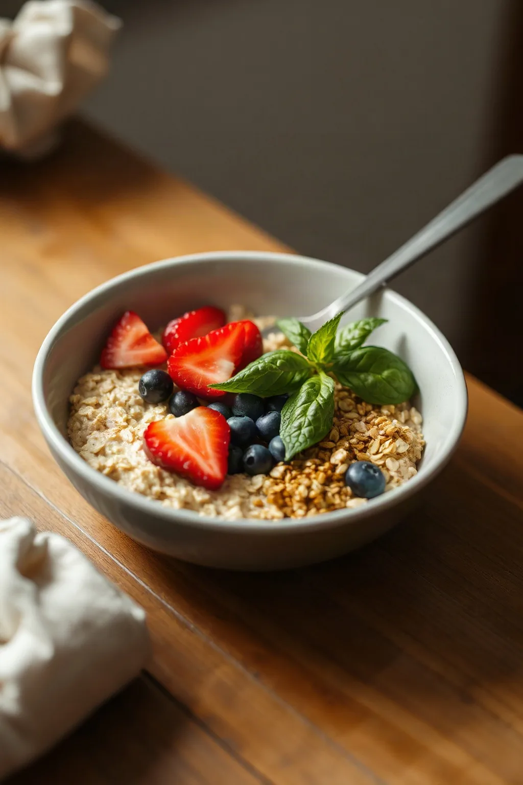 Steel Cut Oats and Quinoa Breakfast Bowl