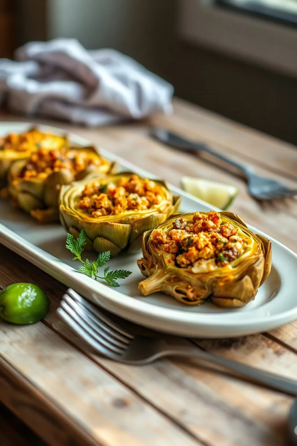 Alcachofas Rellenas de la Nonna