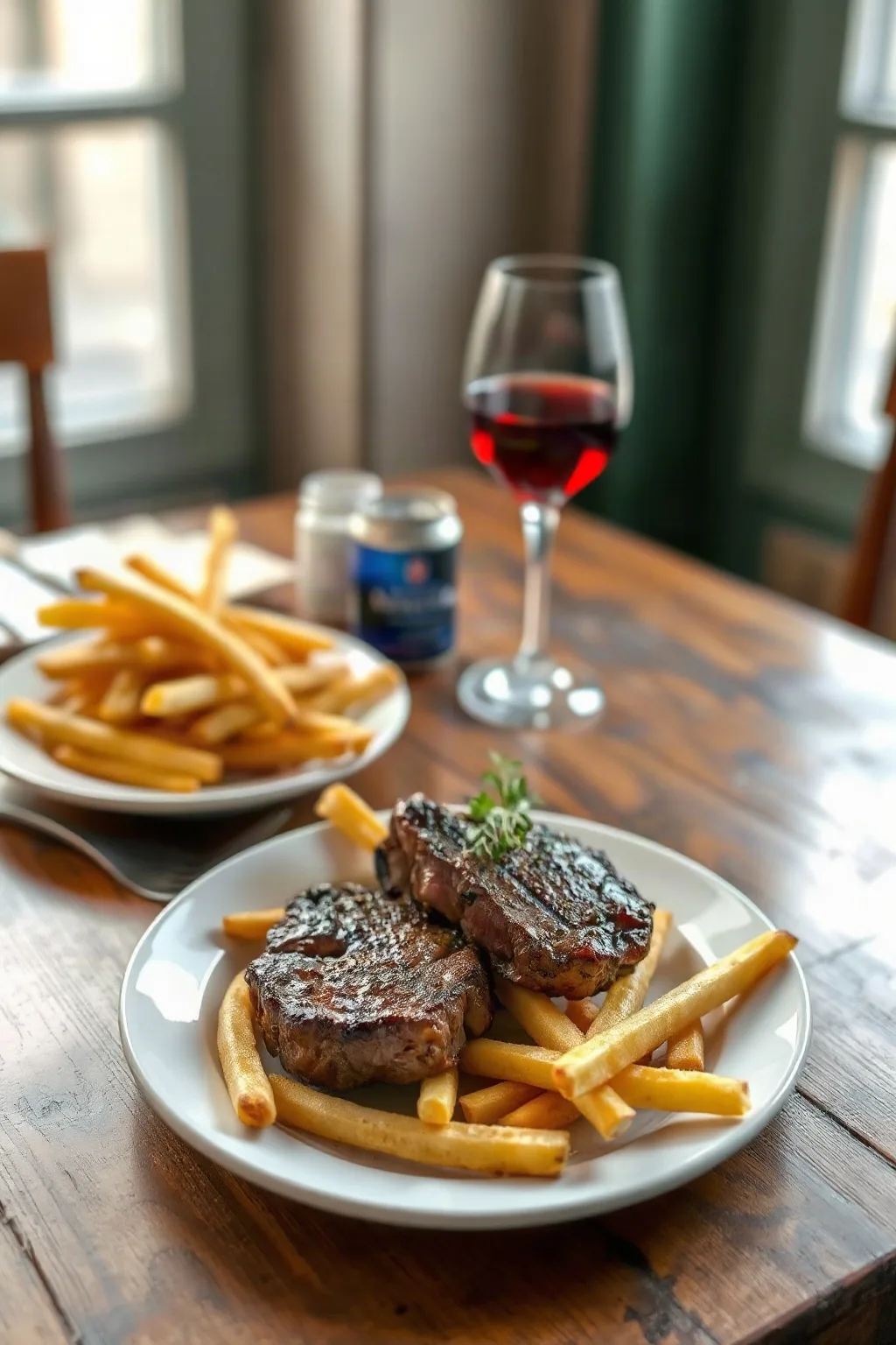 Bistec con Papas Fritas al Estilo Parisino