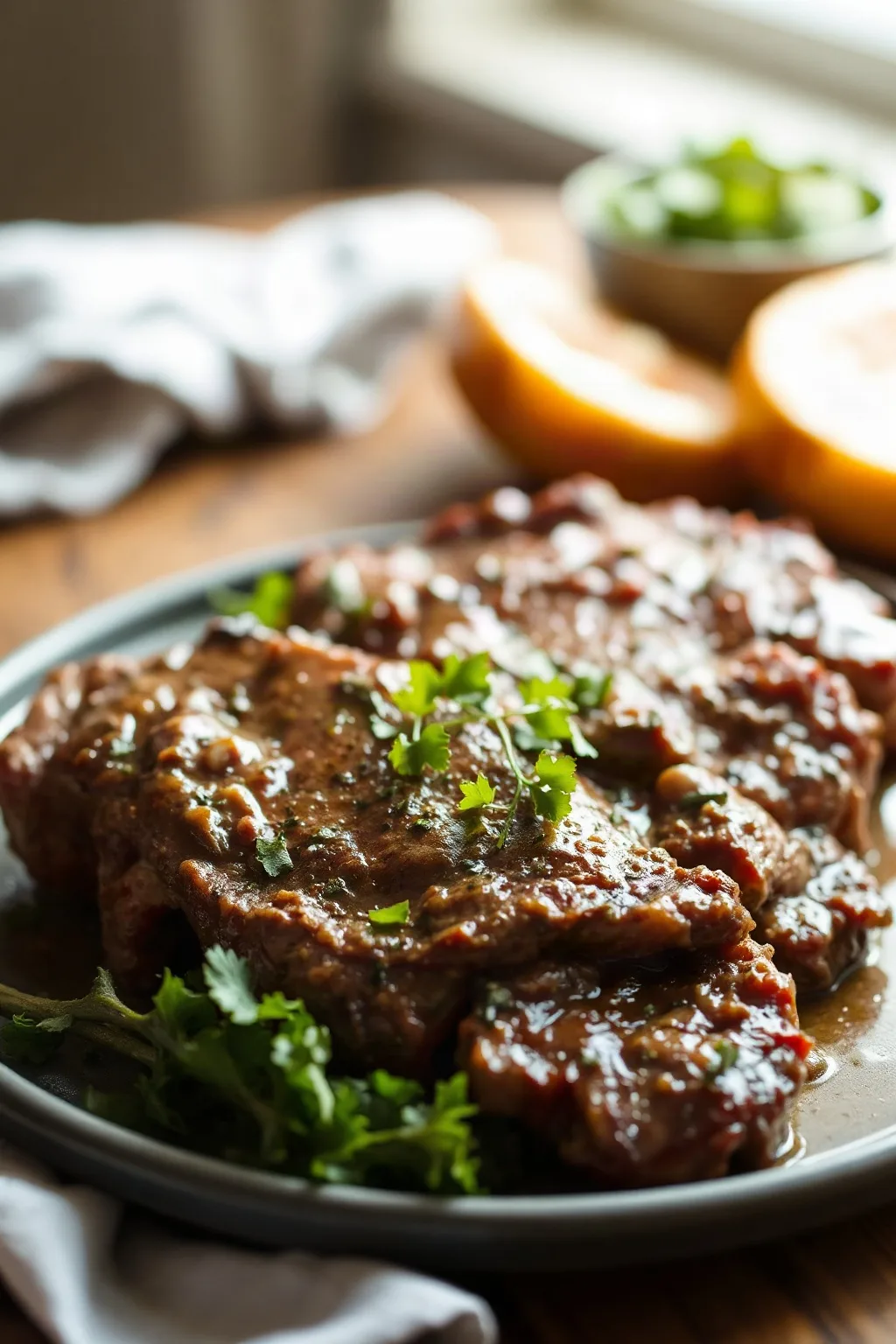 Bistec de Res Tierno en Olla de Cocción Lenta