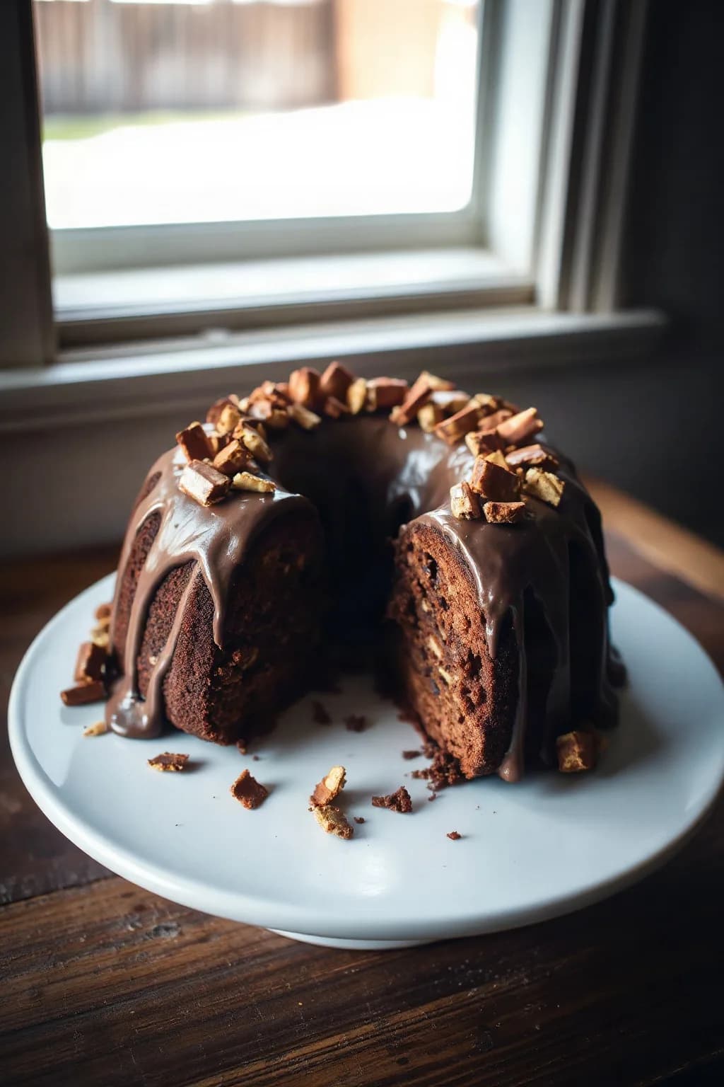 Pastel Bundt de Kit Kat Decadente